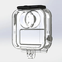 Close-up of the high-transparency PC shell for GoPro MAX.