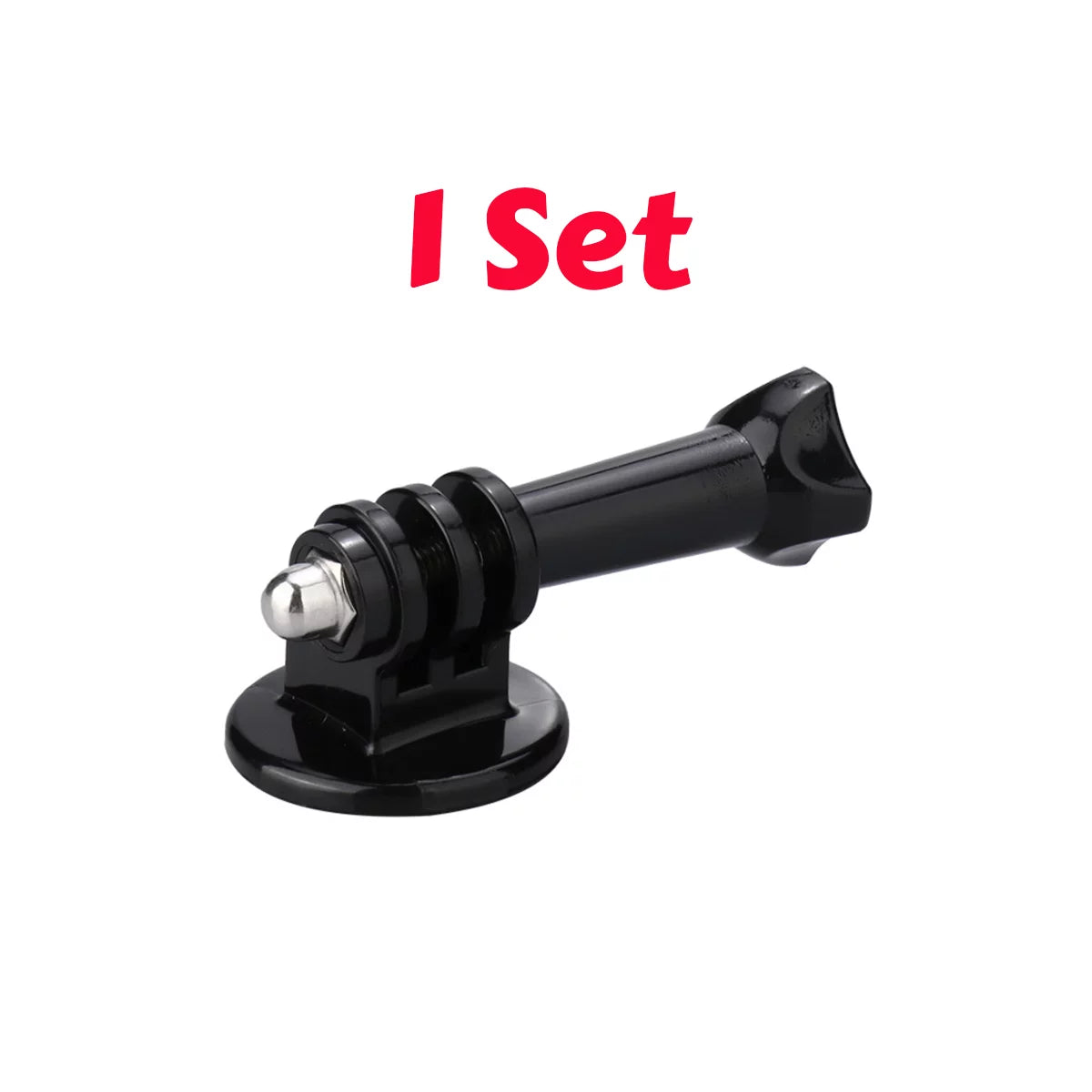 Single unit universal action camera tripod adapter mount.