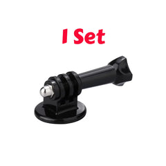 Single unit universal action camera tripod adapter mount.