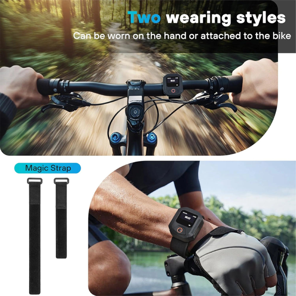 Remote screen showing high-precision GPS satellite positioning and sports data recording.