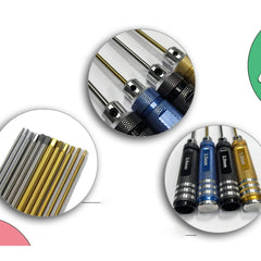 High precision hex screwdriver tip close-up
