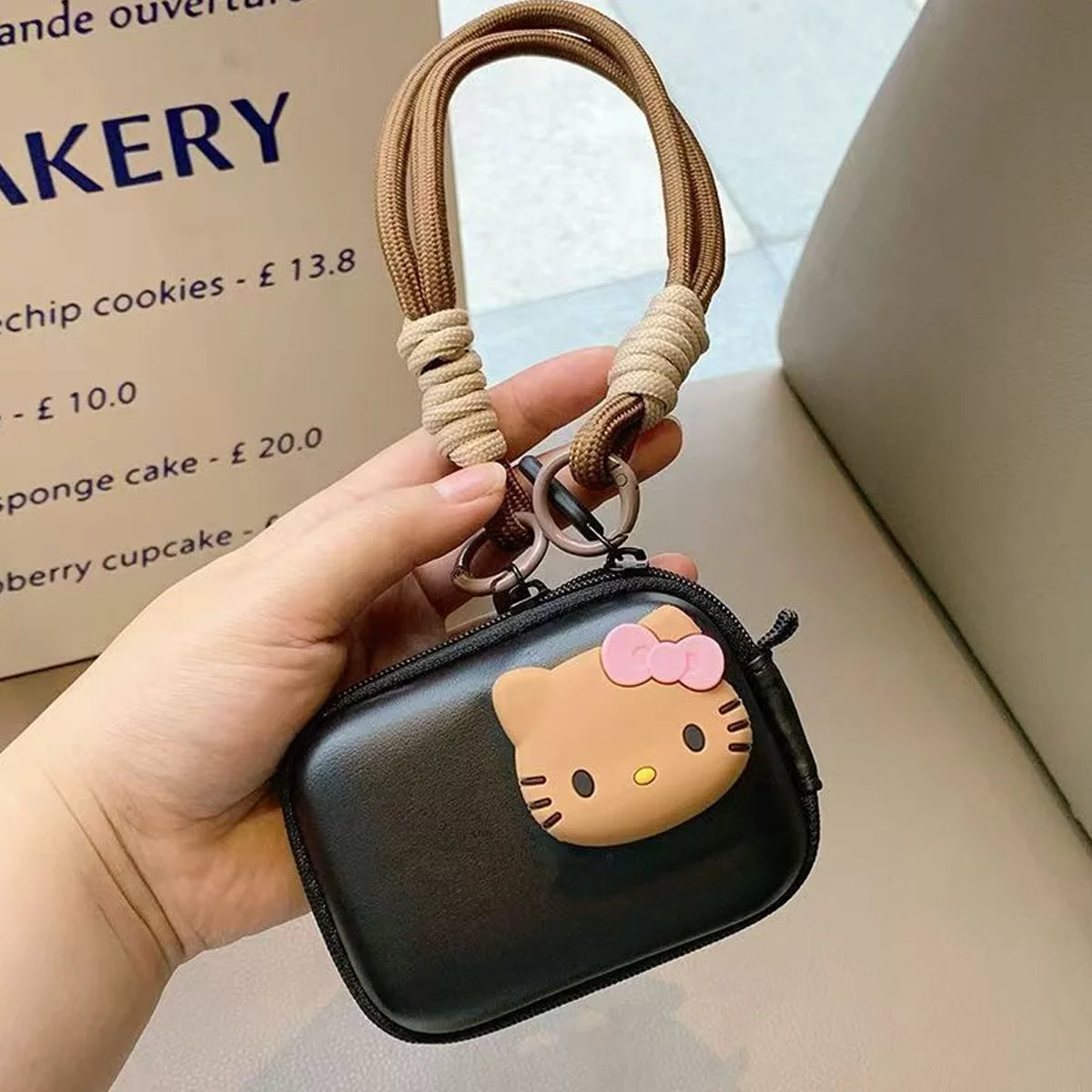 Coffee brown animal style camera protector for DJI Action 4/5 Pro.