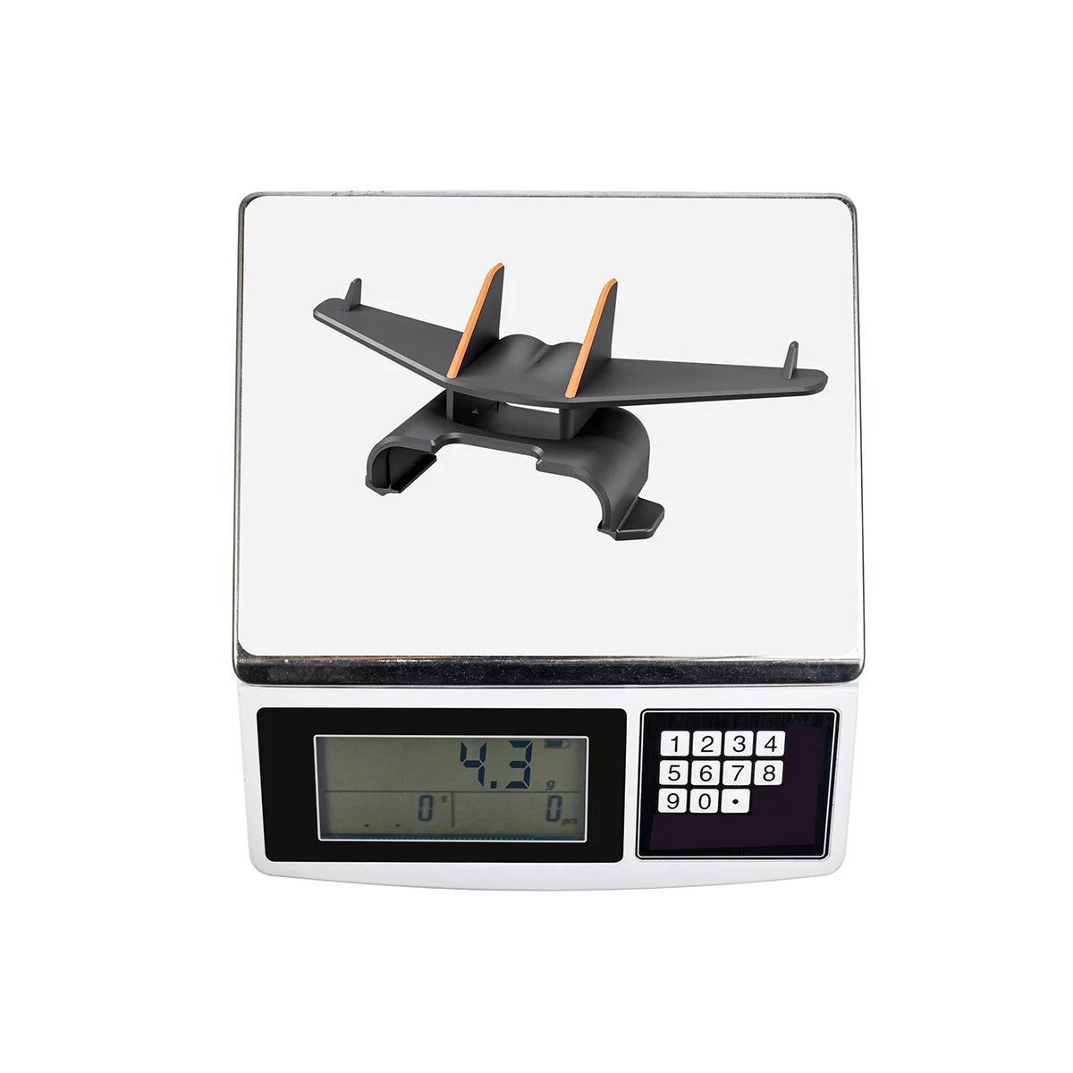 Weighing only 4.3g, this tail wing minimizes impact on flight performance.