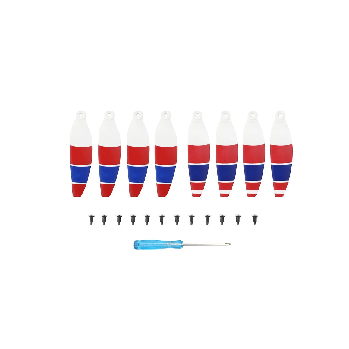 Red blue and white propellers for DJI Mavic Mini