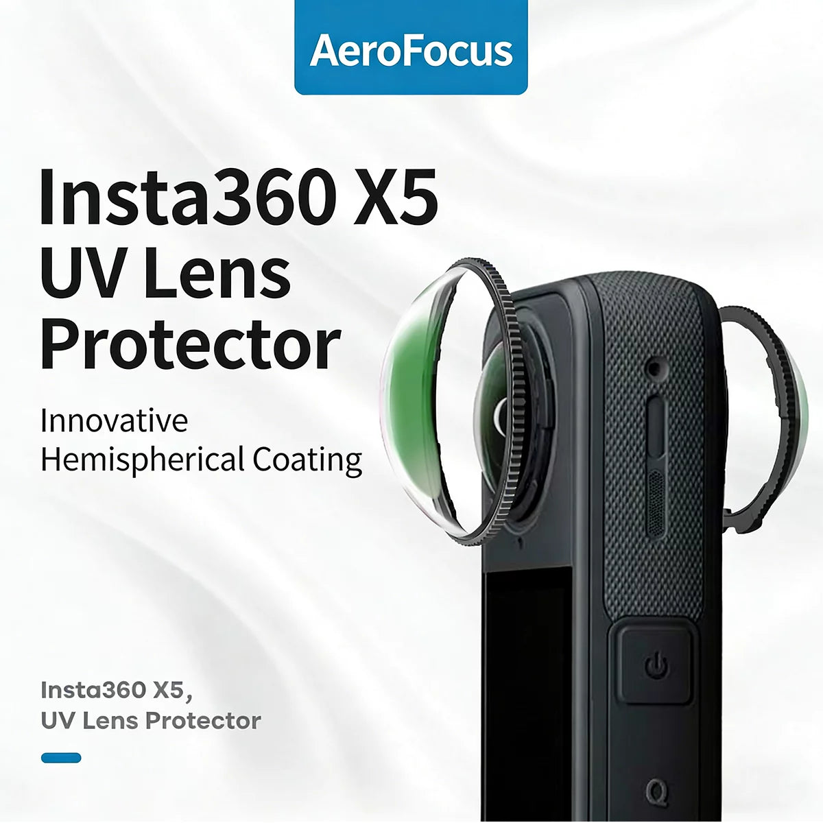 MECORIGHT premium HD UV lens protector for Insta360 X5 / X4 Air.