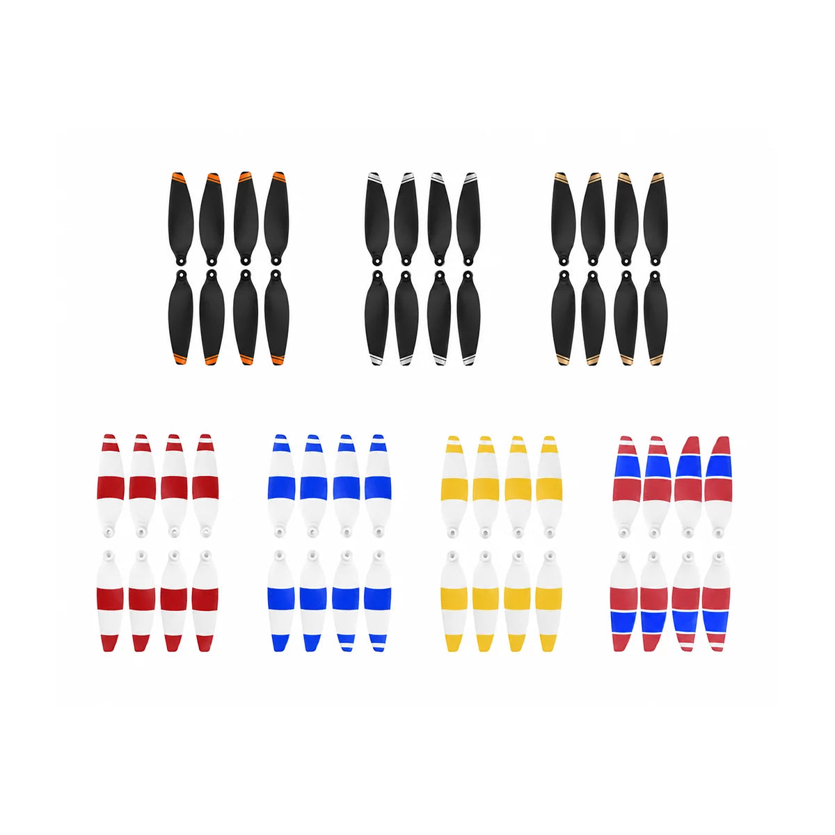 Seven color options for DJI Mini 2 Mini SE and Mini 4K propellers