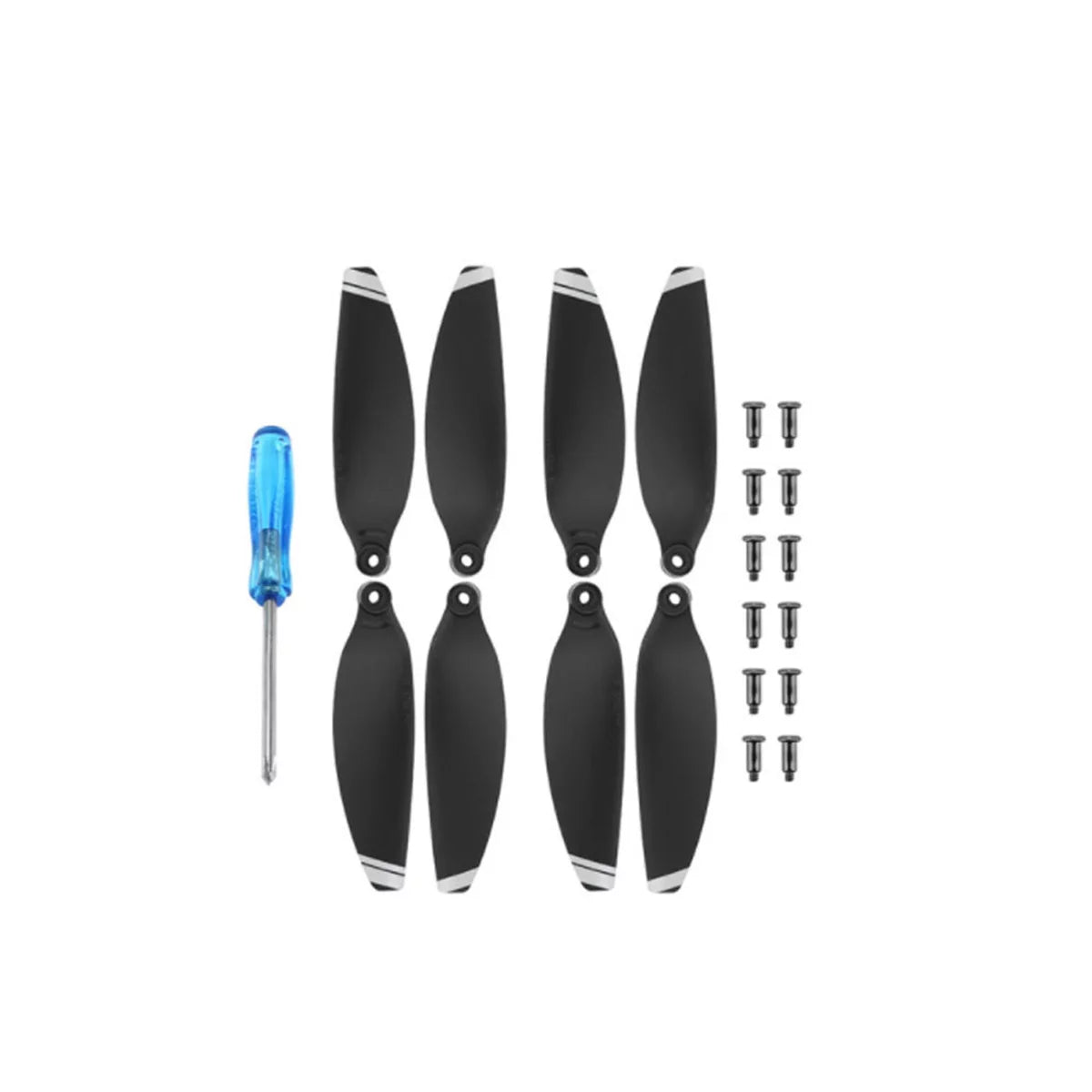 Black and silver propellers for DJI Mini 2 Mini SE and Mini 4K