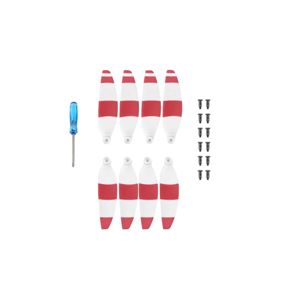 Red and white propellers for DJI Mini 2 Mini SE and Mini 4K