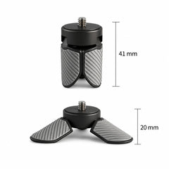 Mini desktop tripod folded dimensions 41 by 29 by 29 mm