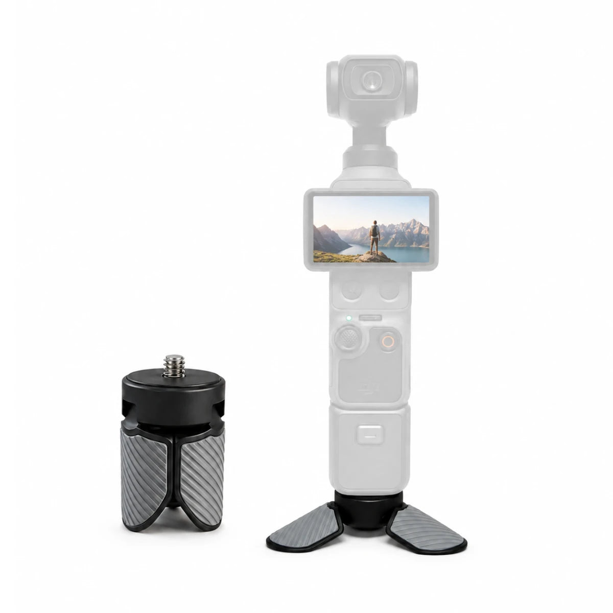 Mini desktop tripod for DJI Pocket 4 Pro and action cameras