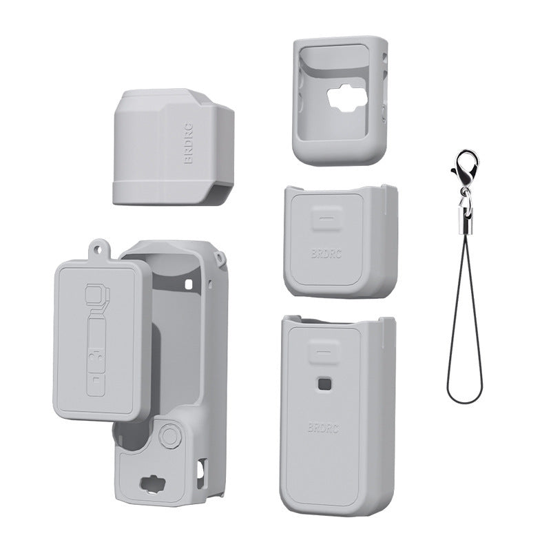 Gray silicone protective sleeve for DJI Osmo Pocket 3
