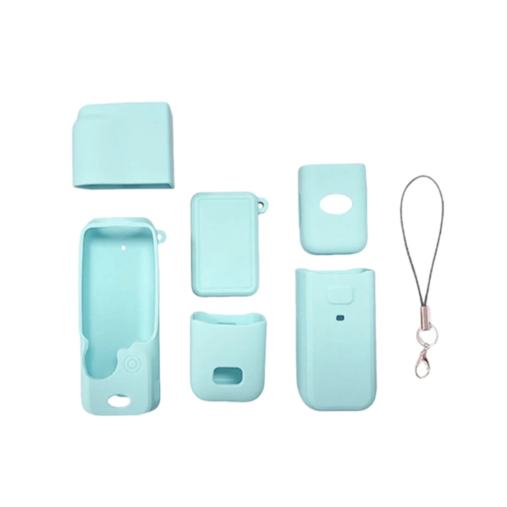 Sky Light Blue aesthetic silicone protector for DJI Osmo Pocket 3.
