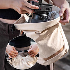 Close-up of the premium soft cotton material and texture of the cloud bag.