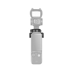 Comparison showing the illumination effect of the DJI Pocket 3 fill light.