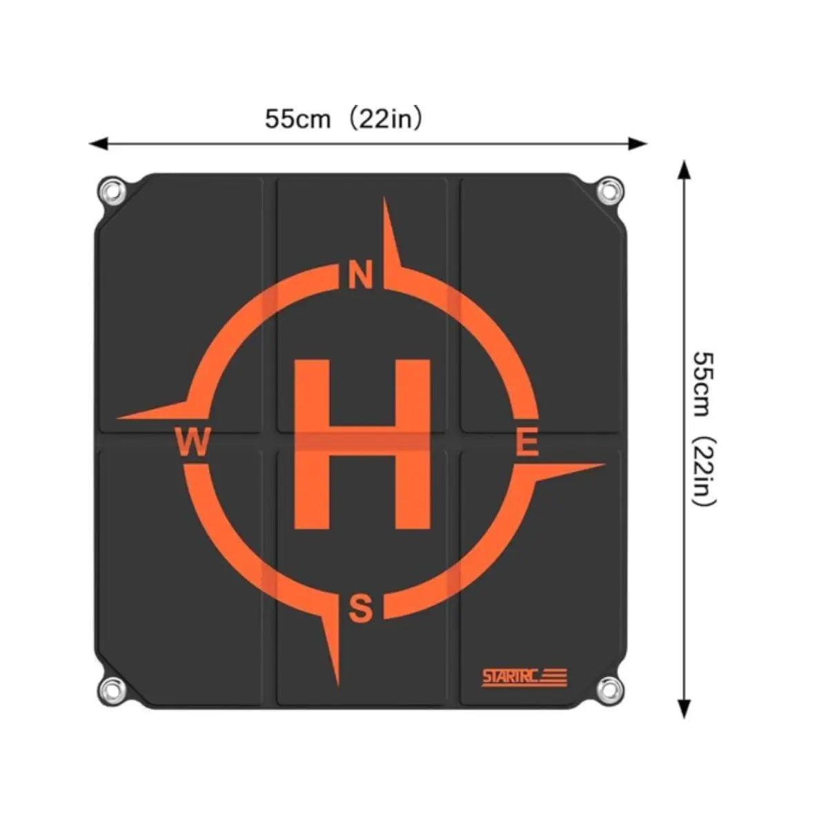 STARTRC foldable drone landing pad with 55 by 55 centimeter expanded size