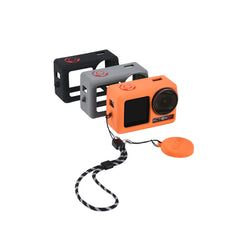 STARTRC black silicone protective case for DJI Osmo Action 5 Pro.