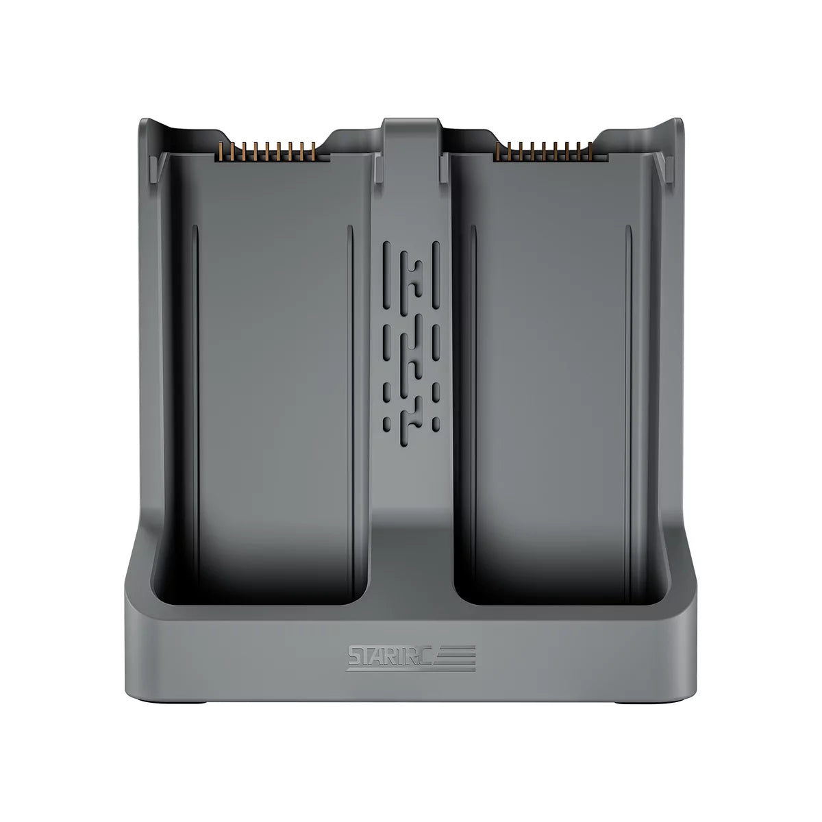 Front view of STARTRC two-way charging hub for DJI Air 3 and Air 3S batteries