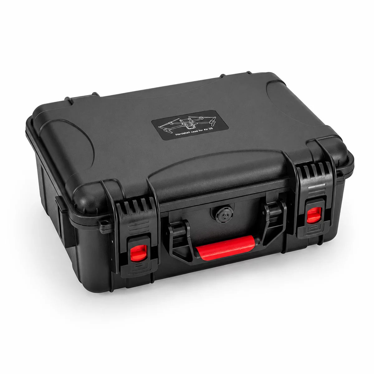 STARTRC DJI Air 3S waterproof hard case top view with red EVA interior