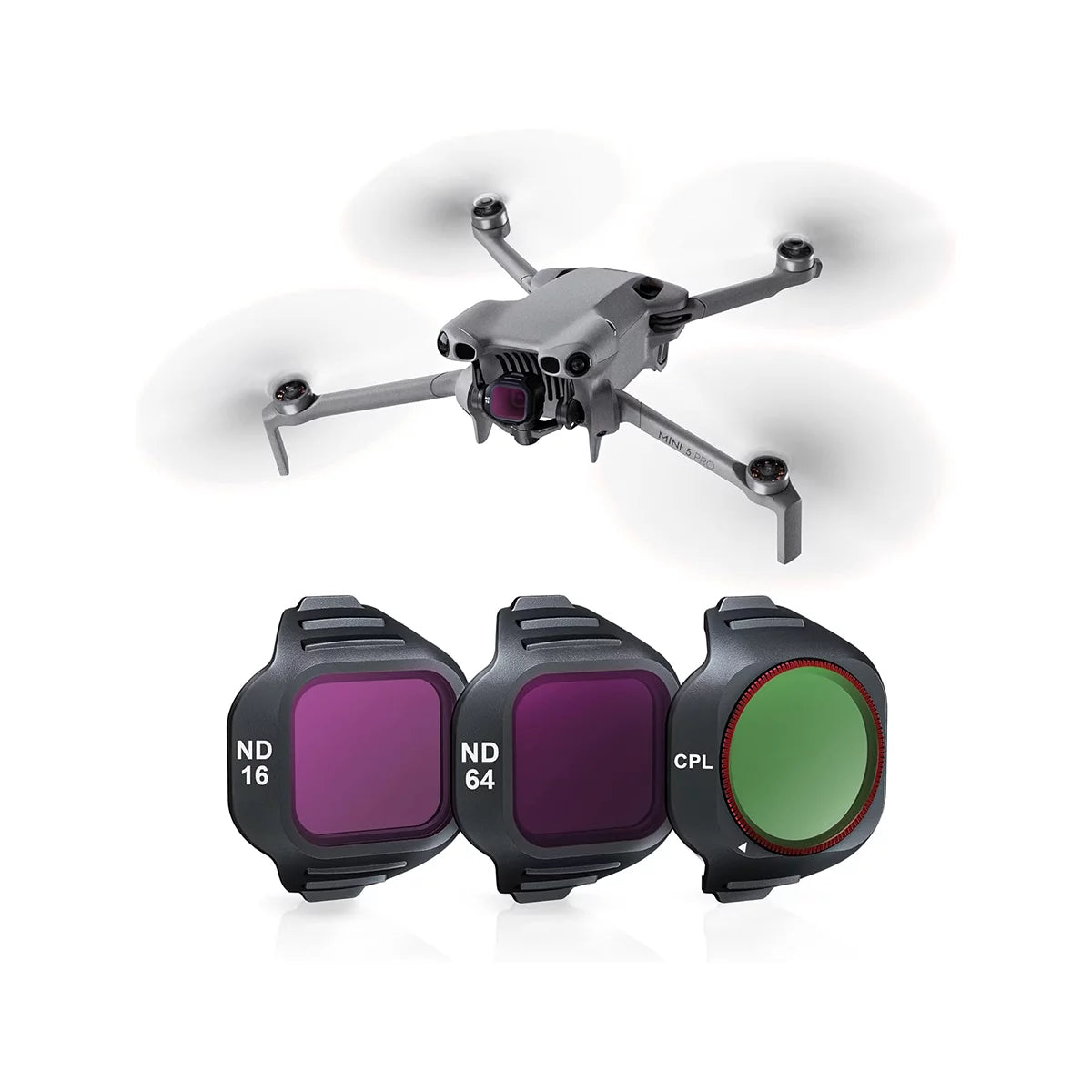 AeroFocus collection of STARTRC premium lens filters for DJI Mini 5 Pro.
