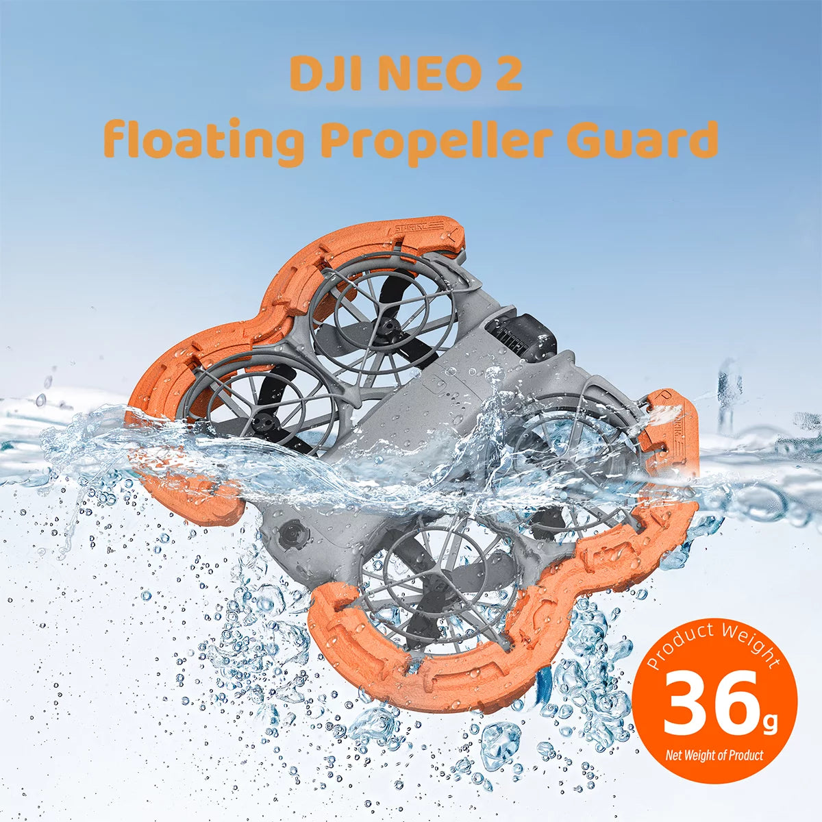 STARTRC professional floating propeller guard and buoyancy ring for DJI Neo 2.