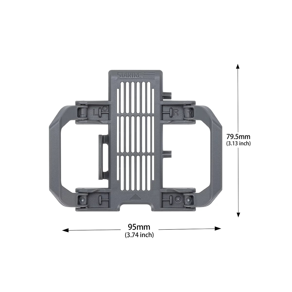 Dimensions of STARTRC skid landing gear for DJI NEO 2 drone