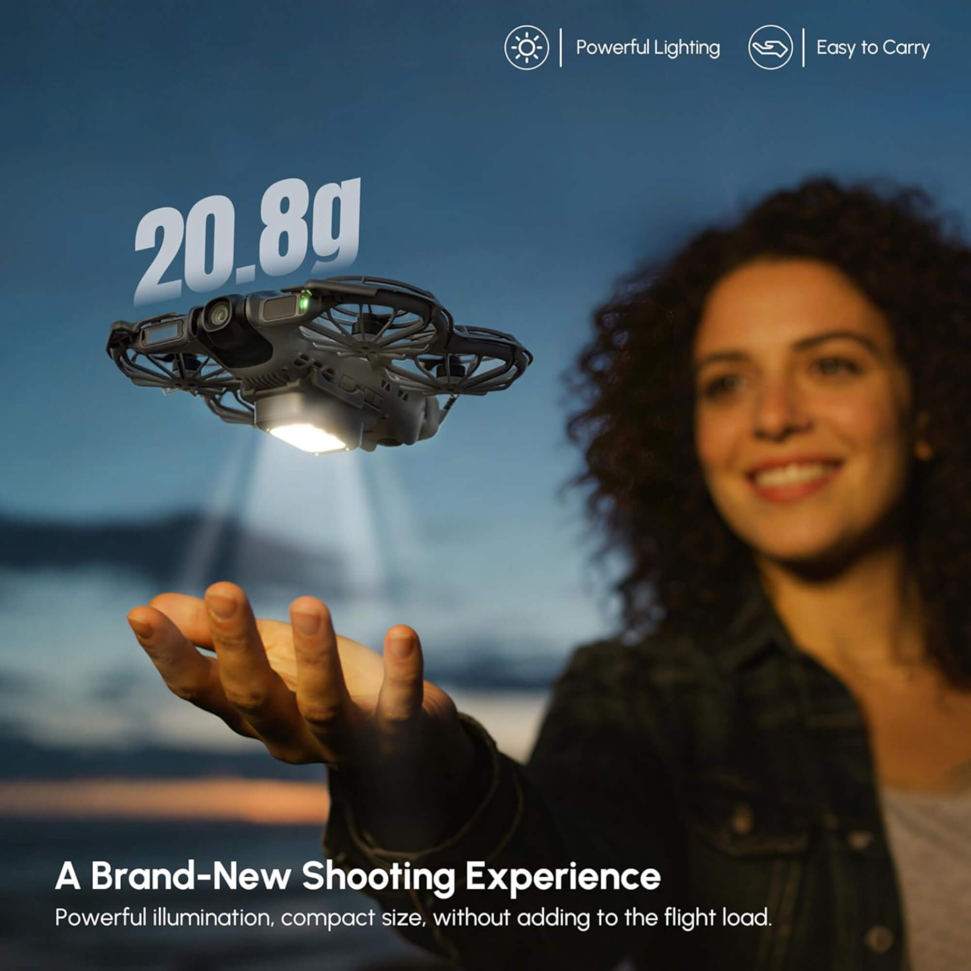 STARTRC LED landing gear improving ground clearance for DJI NEO 2