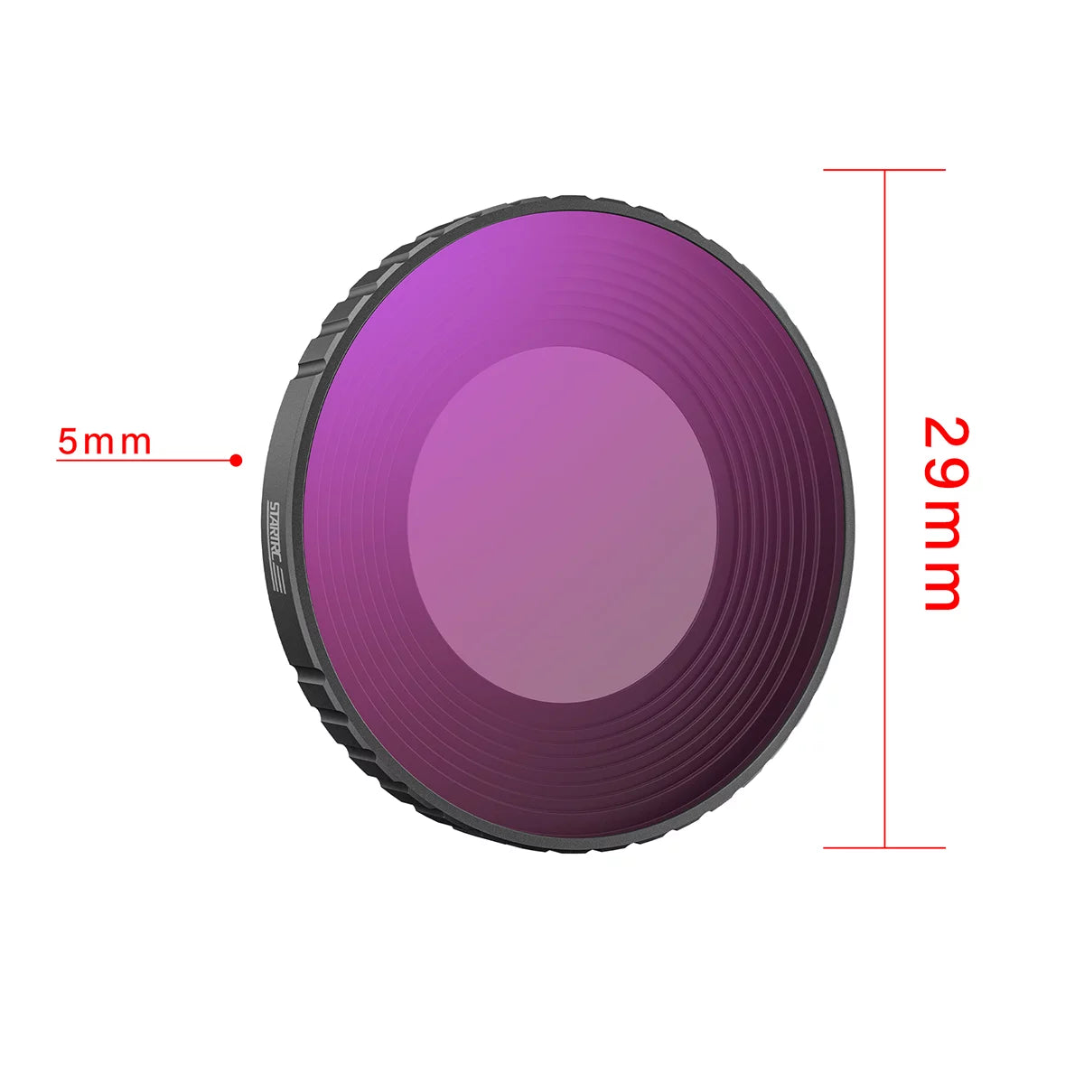 DJI Osmo Nano filter dimensions 29 mm diameter by 5 mm thickness