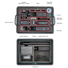 STARTRC DJI Osmo Pocket 4 Pro dual-layer case for camera handles Mic Mini FrameTap filters tripod and extension rod