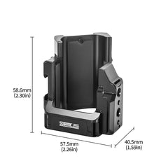 Size dimensions of STARTRC DJI Pocket series metal expansion cage