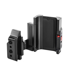 Side open detail of STARTRC DJI Pocket metal cage showing built-in soft protective padding