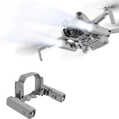 AeroFocus dual night flight searchlight installed on DJI Mini 4 Pro