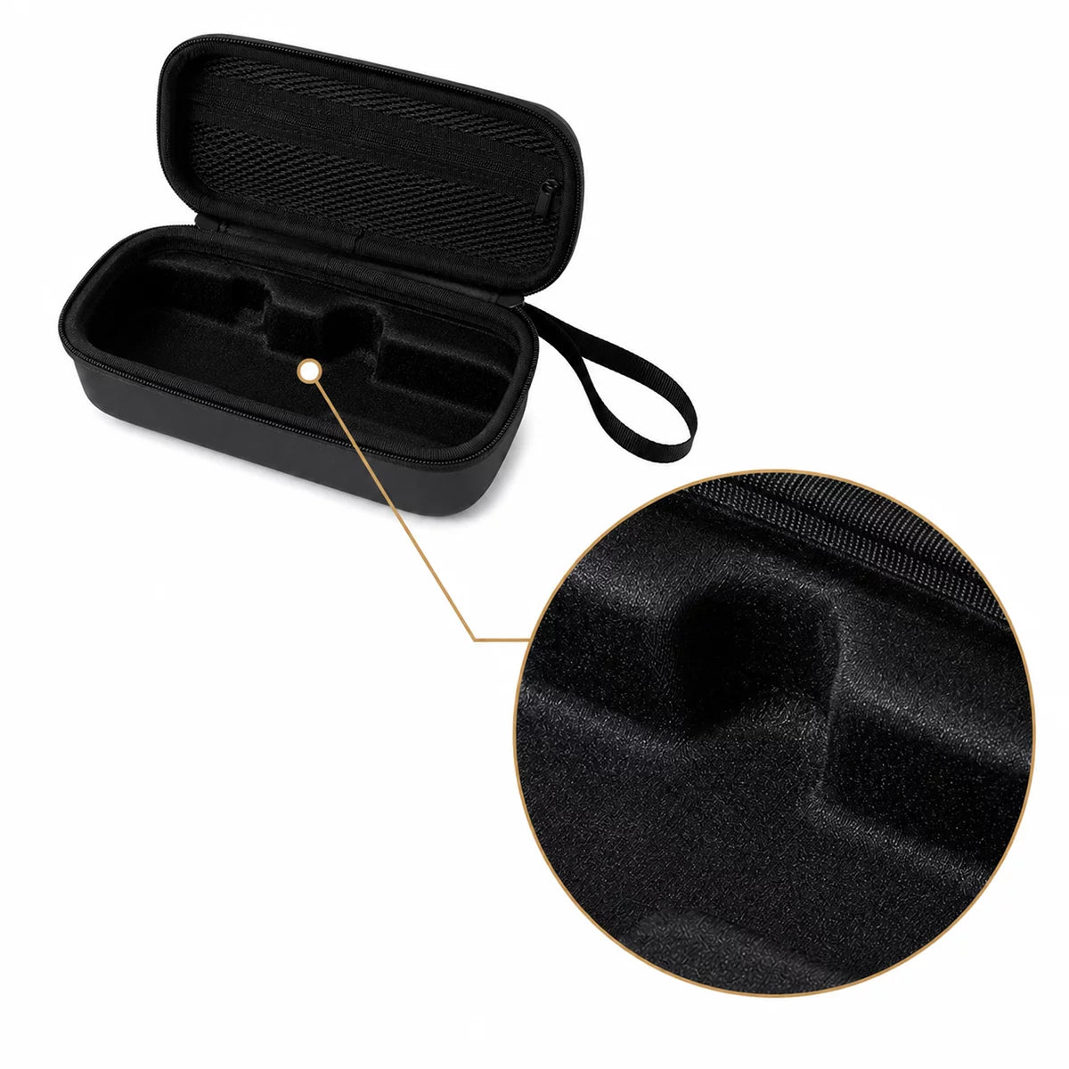 STARTRC Insta360 Luna Ultra carrying case soft Lycra interior lining detail