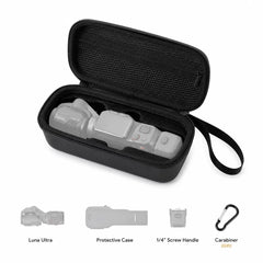 STARTRC Insta360 Luna Ultra carrying case storage layout for camera and compatible accessories