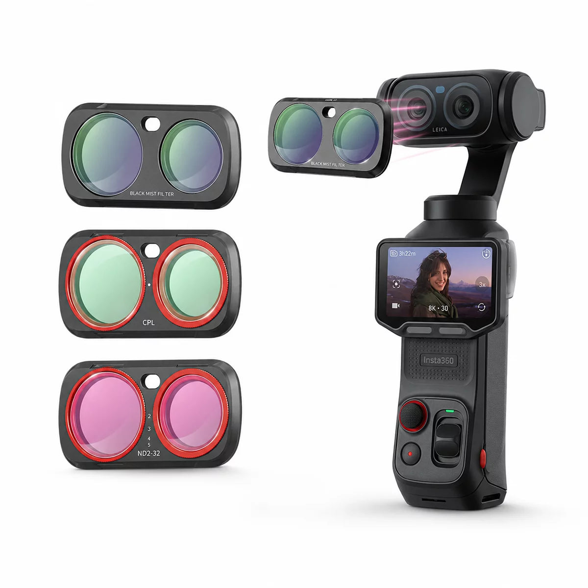 STARTRC magnetic filter attachment for quick installation on Insta360 Luna Ultra