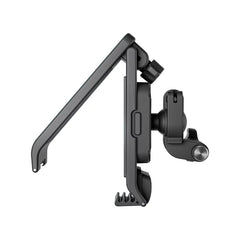 Open view of STARTRC backpack clip showing adjustable strap clamp design