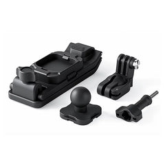 Package contents of STARTRC detachable magnetic backpack clip mount with M5 screw and magnetic plate