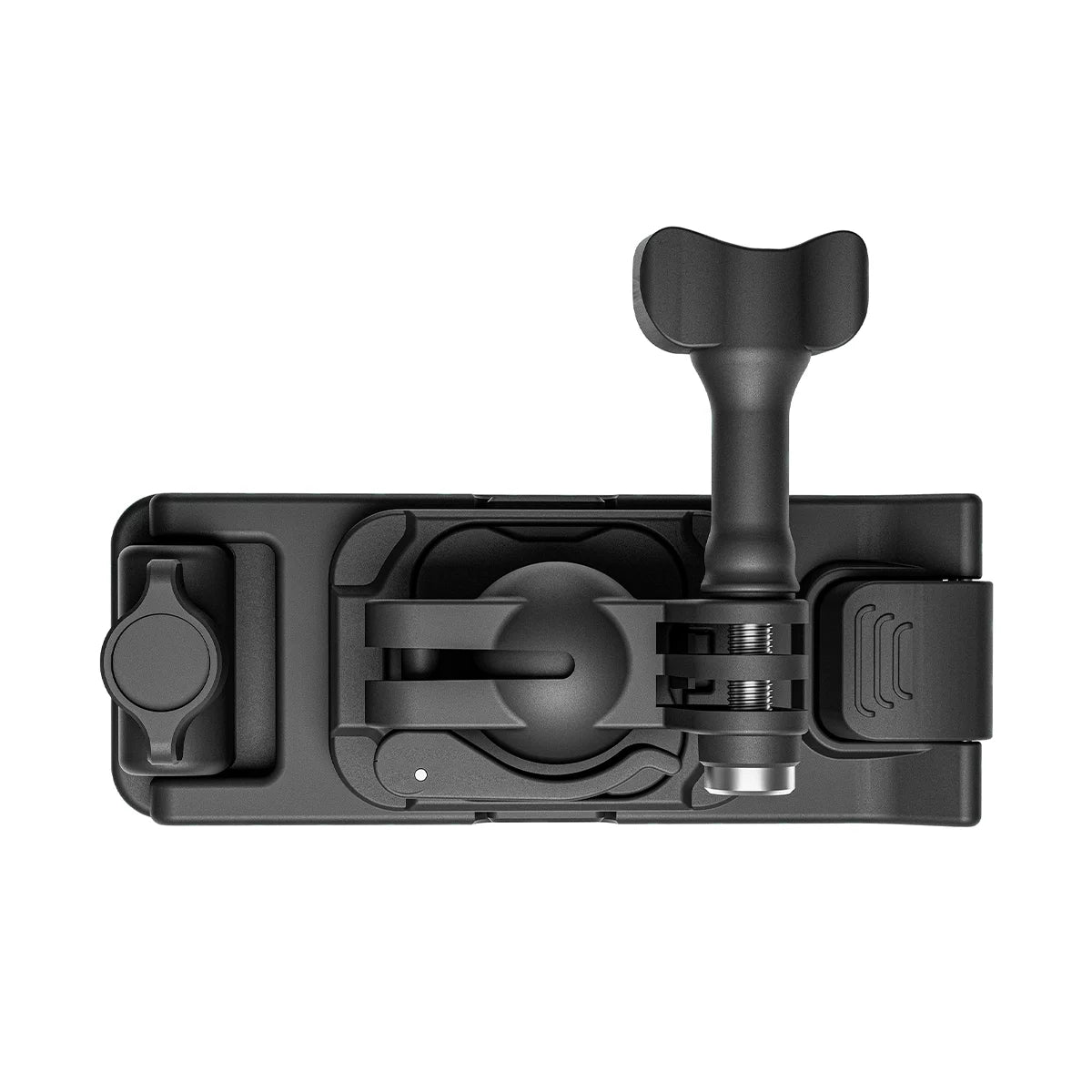 Top view of STARTRC magnetic backpack clip mount for action cameras
