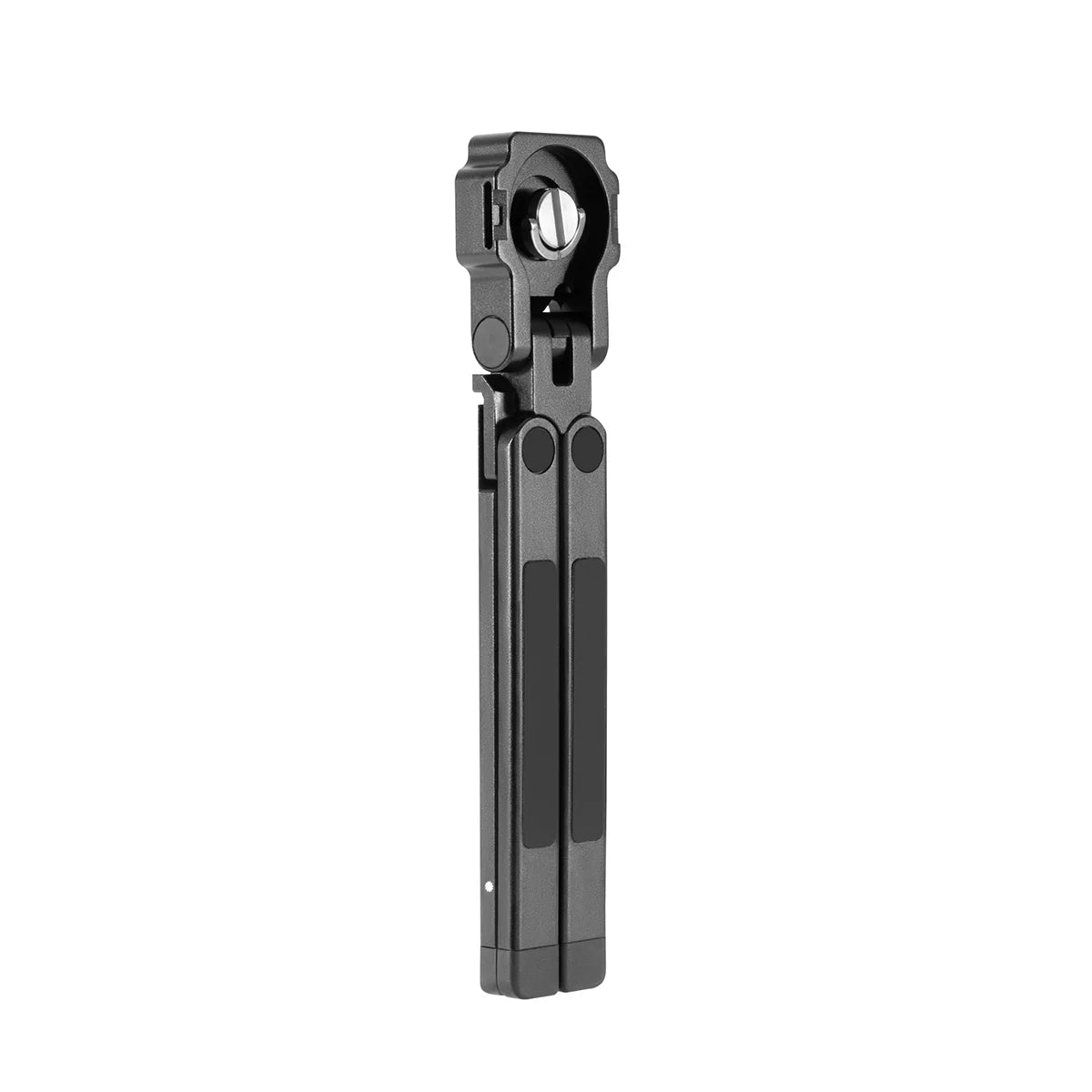 back view of STARTRC magnetic mini tripod showing magnetic plate on white background