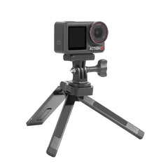 STARTRC magnetic mini tripod used with DJI Action 5 Pro on white background