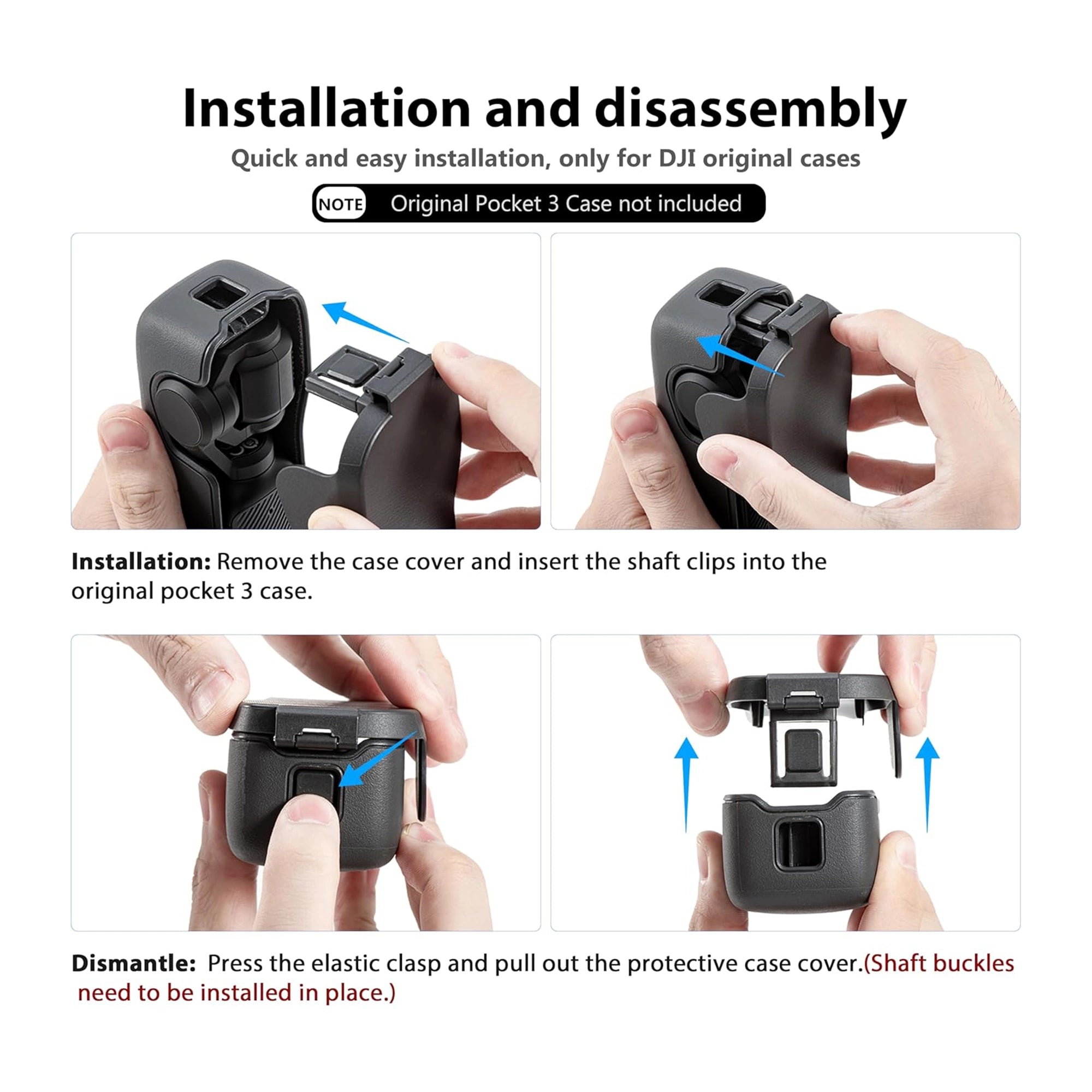 Quick release installation on DJI case.