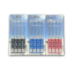 Screwdriver set packaging and blister card