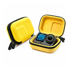 Universal action camera carrying case storing DJI Action 6 camera