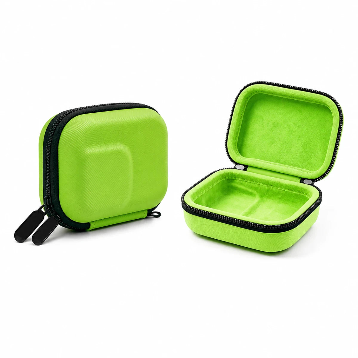 Green universal action camera carrying case