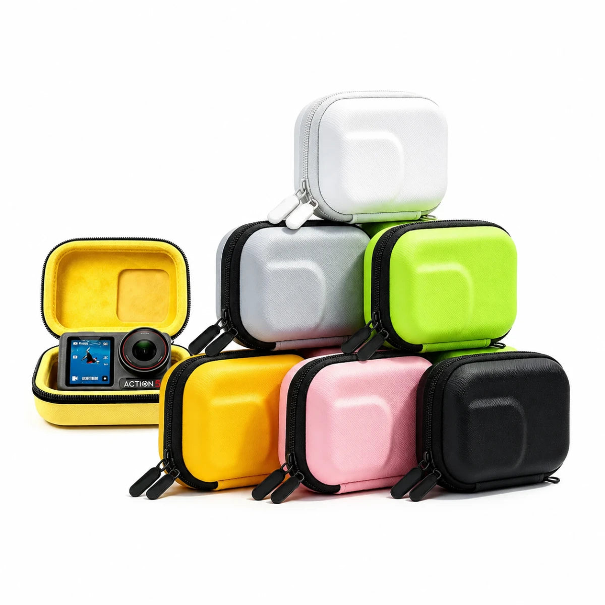 Universal action camera carrying case main product image