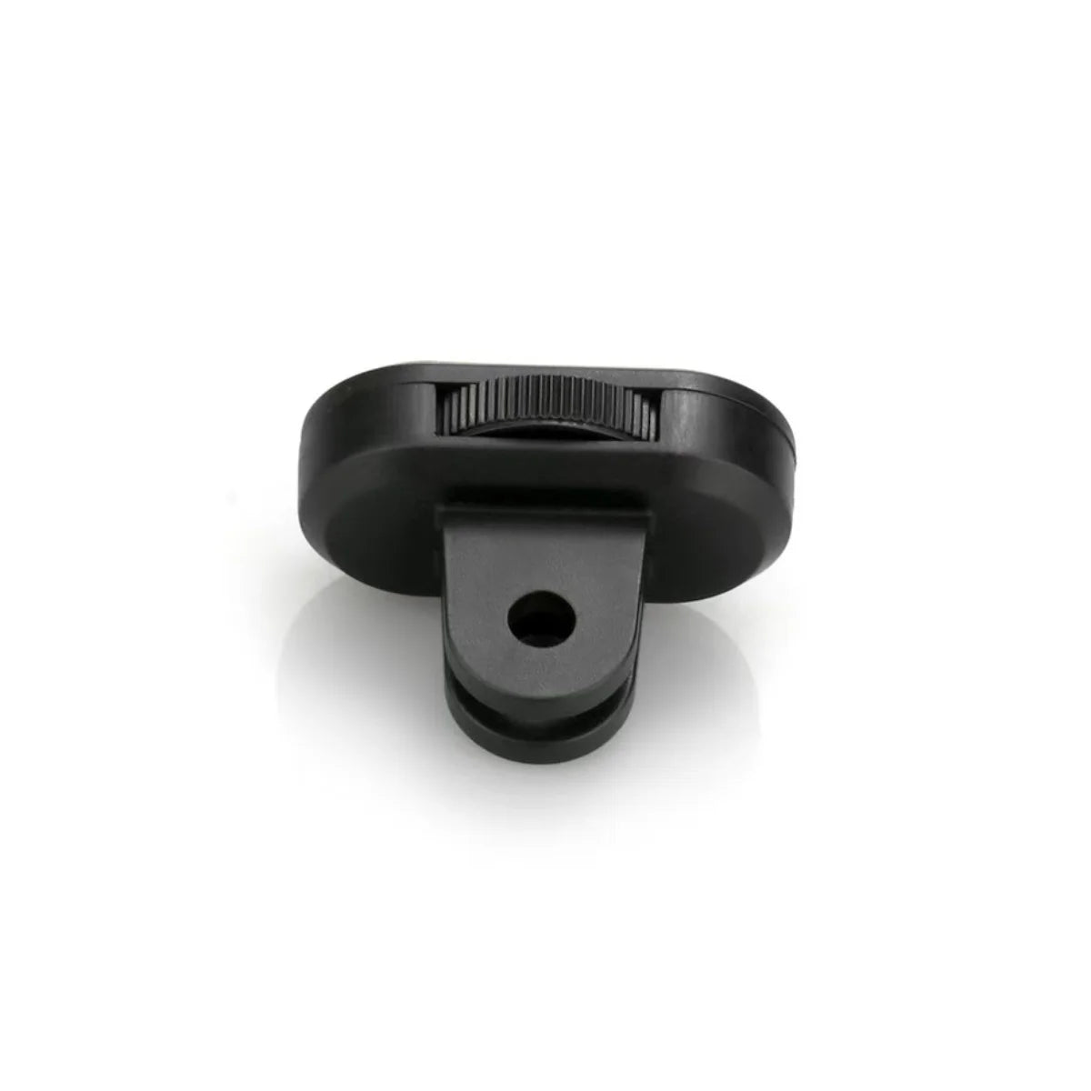 Rear view showing the secure locking mechanism of the camera mount converter.